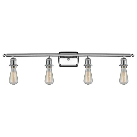 Innovations Lighting 4 Light Bare Bulbin. Polished Chrome Bathroom Fixture, 511504 516-4W-PC